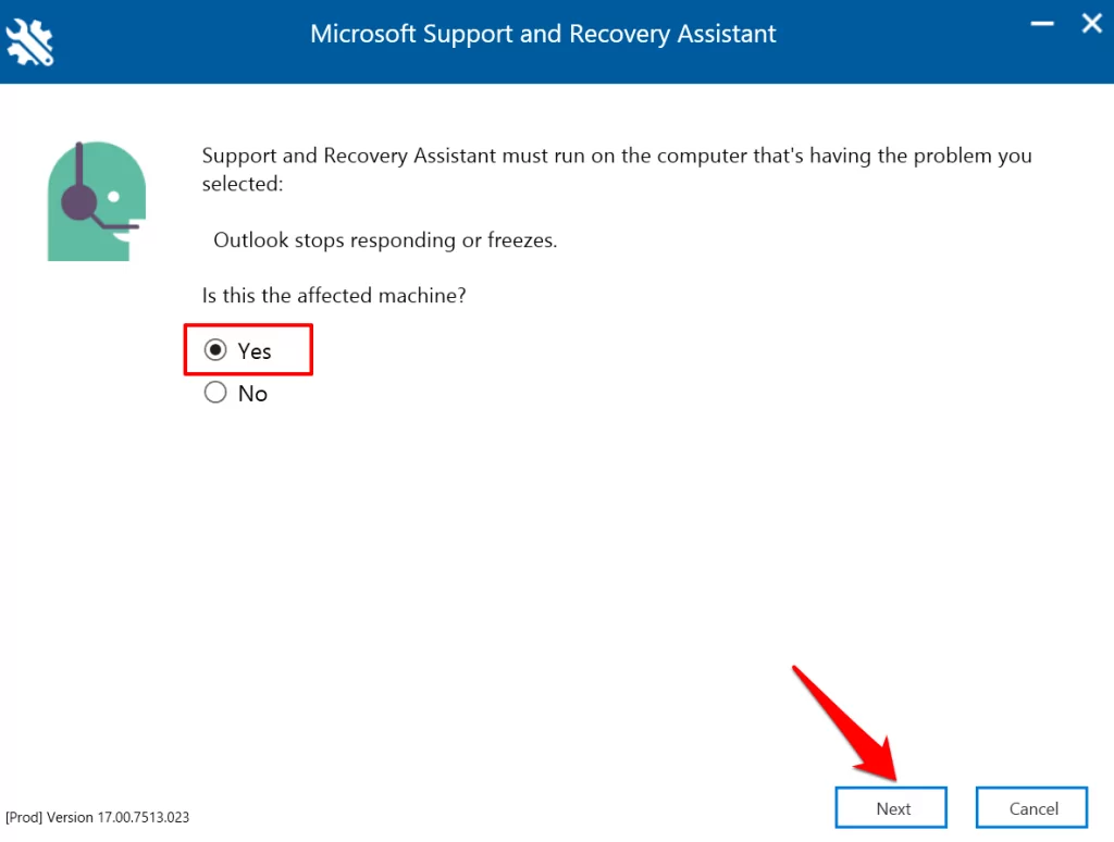 - Bàn trợ giúp Geek Chạy hình ảnh Công cụ chẩn đoán nâng cao của Outlook 4