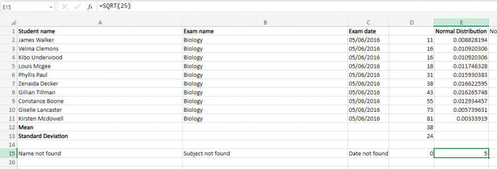 cách sử dụng căn bậc hai-sqrt-function-in-excel-4-nén - Help Desk Geek Cách sử dụng hàm căn bậc hai (SQRT) trong Excel hình 4