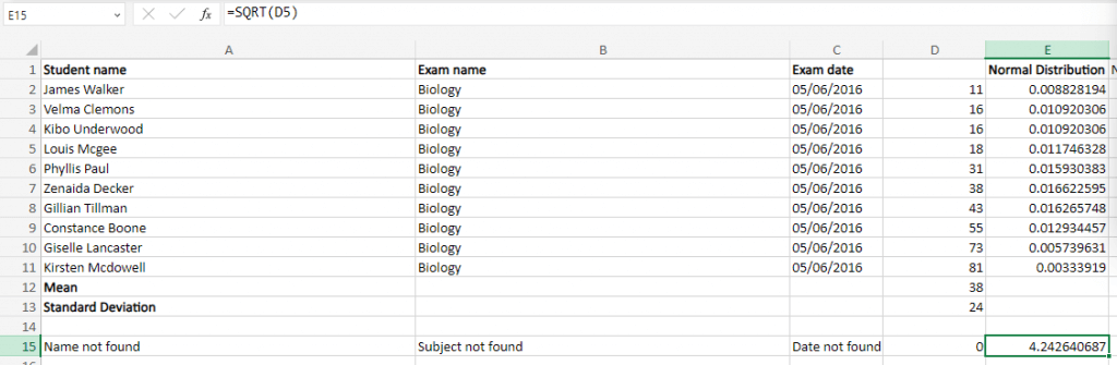 cách sử dụng căn bậc hai-sqrt-function-in-excel-5-nén - Help Desk Geek Cách sử dụng hàm căn bậc hai (SQRT) trong Excel hình 5