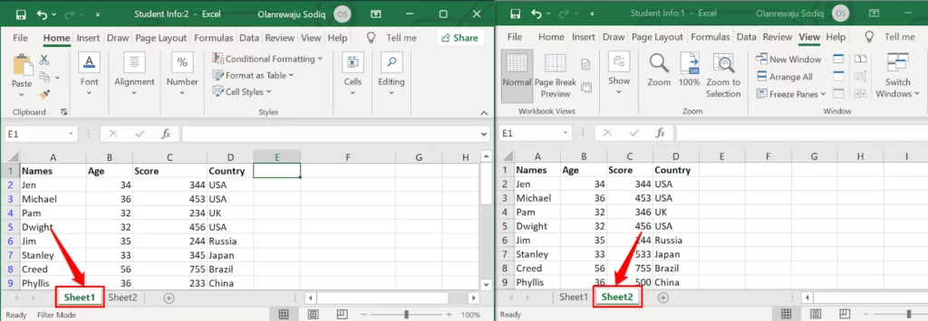 - Bàn trợ giúp Geek So sánh hai bảng tính trong Excel