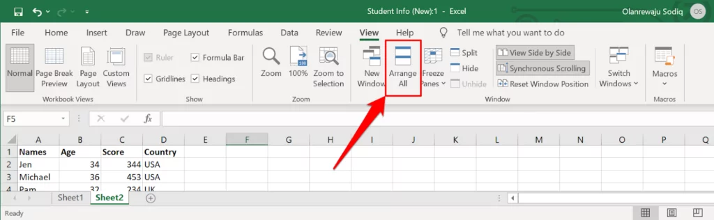 - Bàn trợ giúp Geek Sắp xếp tất cả trong Excel