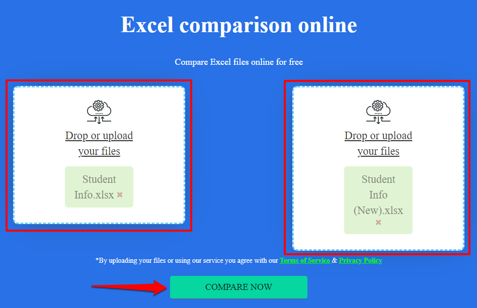 - Bàn trợ giúp Geek So sánh file Excel trực tuyến miễn phí