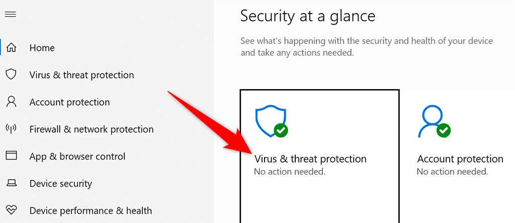 - Bàn trợ giúp Geek Chạy Quét vi-rút để khắc phục sự cố rò rỉ bộ nhớ của Windows 10 hình 2
