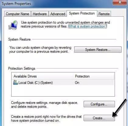 Hướng dẫn cơ bản để sao lưu và khôi phục sổ đăng ký Windows 10 Tạo điểm khôi phục