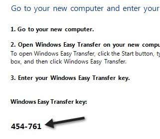 Chuyển tập tin từ Windows XP, Vista, 7 hoặc 8 sang Windows 10 bằng Windows Easy Transfer 9 chìa khóa chuyển