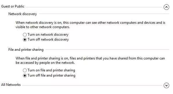 Thay đổi từ mạng công cộng sang mạng riêng trong Windows 9 mạng công cộng