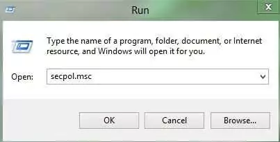 Thay đổi từ mạng công cộng sang mạng riêng trong Windows 17 hộp thoại chạy