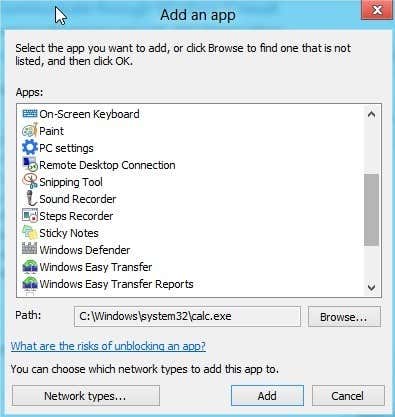 Cách tự bảo vệ mình bằng Tường lửa Windows 10 3 thêm tường lửa ứng dụng