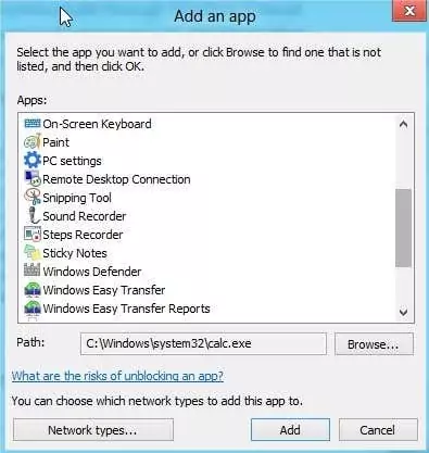 Cách tự bảo vệ mình bằng Tường lửa Windows 10 3 thêm tường lửa ứng dụng