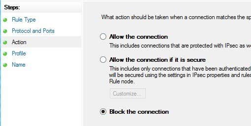 Cách tự bảo vệ mình bằng Tường lửa Windows 10 13 chặn kết nối