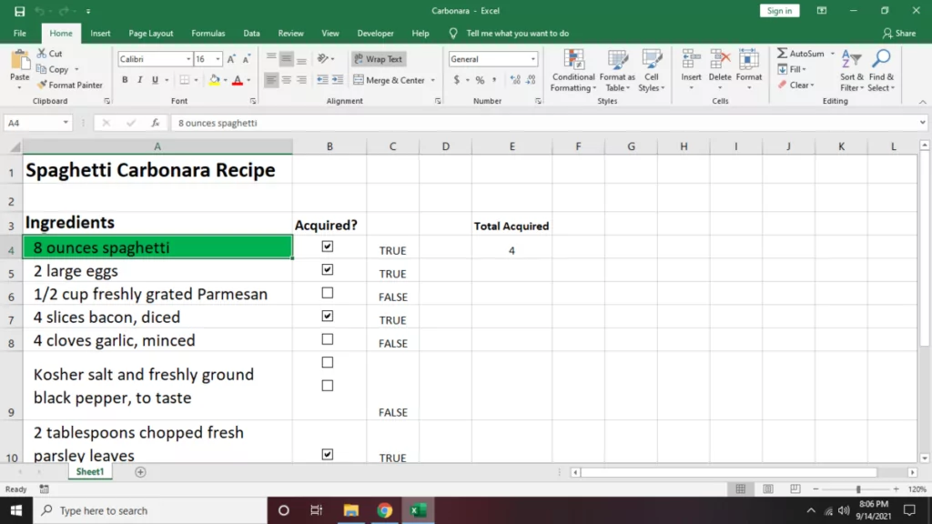 - Bàn trợ giúp Geek Sửa đổi danh sách kiểm tra Excel của bạn bằng cách sử dụng hình ảnh định dạng có điều kiện 3