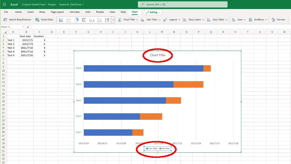 Cách ghi bản trình bày PowerPoint có tường thuật - Help Desk Geek Cách tạo biểu đồ Gantt trong Microsoft Excel hình 8