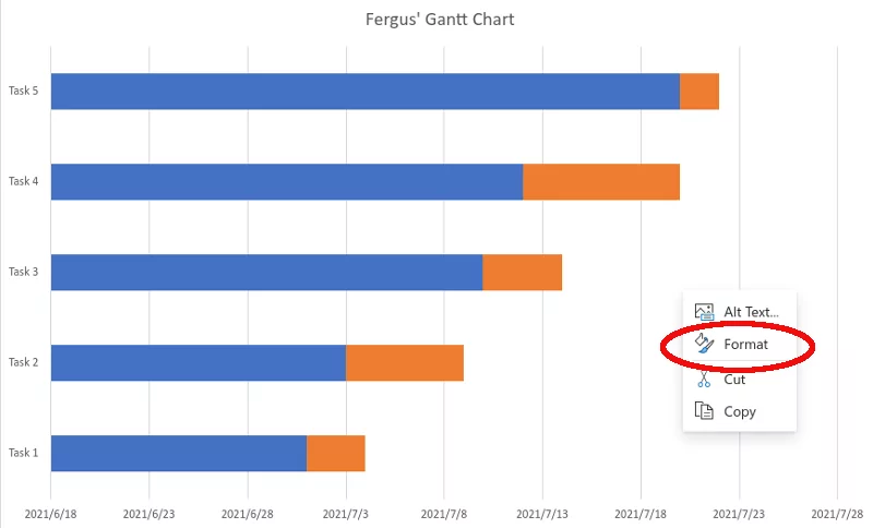 Cách ghi bản trình bày PowerPoint có tường thuật - Help Desk Geek Cách tạo biểu đồ Gantt trong Microsoft Excel hình 9