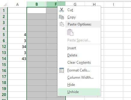 bỏ ẩn columns vượt trội