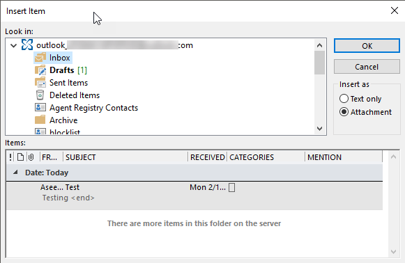 26-Share-2 - Người đam mê bộ phận trợ giúp Cách đính kèm một mục Outlook khác (Email, Liên hệ, Tác vụ hoặc Mục Lịch) vào hình ảnh Email 3