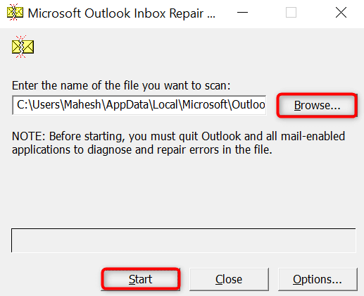 6 cách hàng đầu để sửa-outlook-error-0x8004010f-2-nén - Help Desk Geek 6 cách khắc phục lỗi Outlook (0x8004010f) hàng đầu hình 3