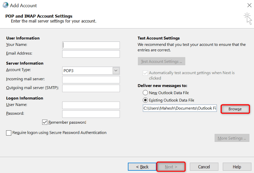 6 cách hàng đầu để sửa-outlook-error-0x8004010f-4-nén - Help Desk Geek 6 cách khắc phục lỗi Outlook (0x8004010f) hàng đầu hình 5