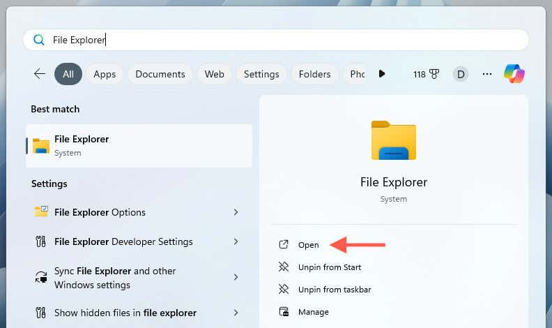 cách kiểm tra-steam-games-storage-usage-in-windows-11-8-nén - Help Desk Geek File Explorer trong Tìm kiếm của Windows.