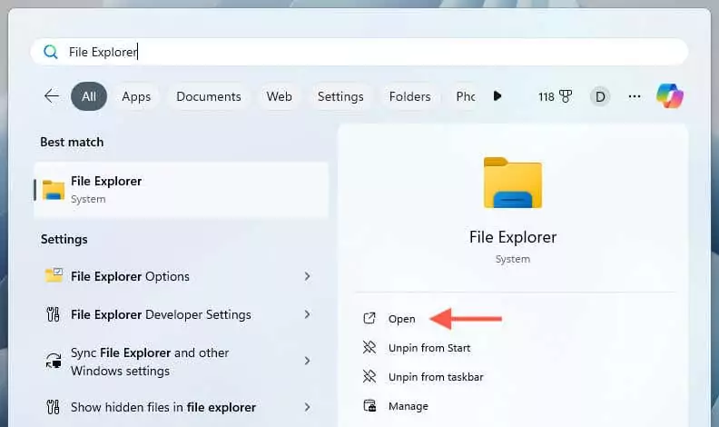 cách kiểm tra-steam-games-storage-usage-in-windows-11-8-nén - Help Desk Geek File Explorer trong Tìm kiếm của Windows.