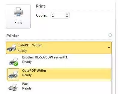 print cutepdf writer - Mẹo kỹ thuật trực tuyến in nhà văn pdf dễ thương