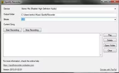 máy ghi âm Spotify