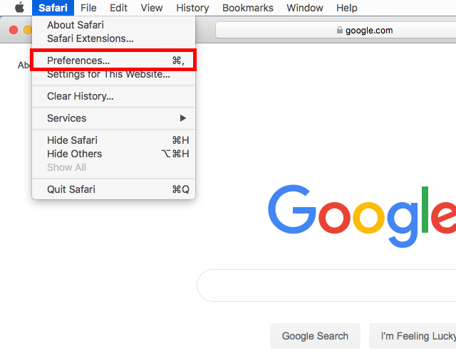 safari-mac-menu - Mẹo công nghệ trực tuyến Hình ảnh Safari