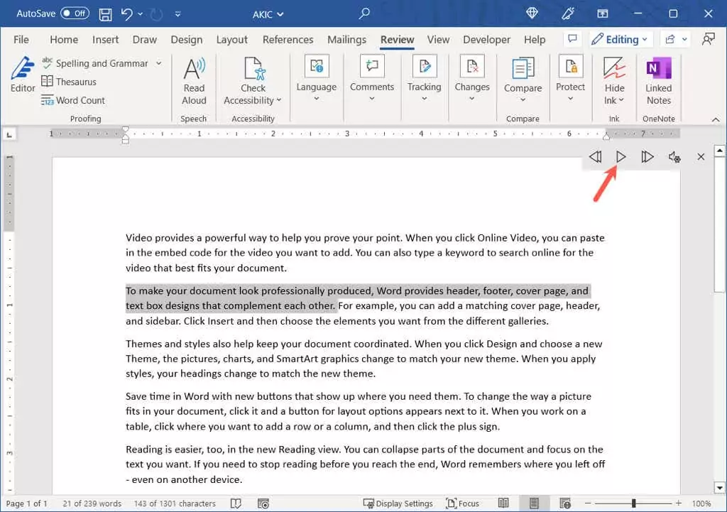 - Bàn trợ giúp Geek Sử dụng tính năng Đọc to trong Word trên Desktop ảnh 4
