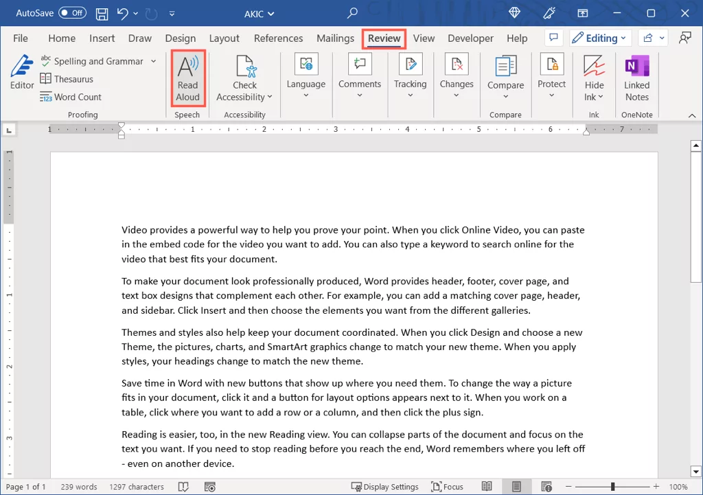 - Bàn trợ giúp Geek Sử dụng tính năng Đọc to trong Word trên hình ảnh Desktop