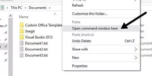 07-Tạo-Desktop-Phím tắt - Help Desk Geek mở cửa sổ lệnh ở đây