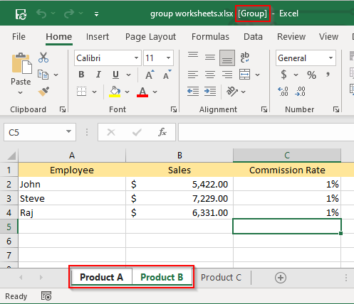 - Bàn trợ giúp Geek Cách nhóm các bảng tính trong Excel hình 2