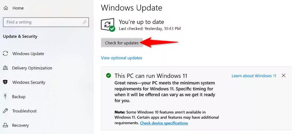 - Bàn trợ giúp Geek Cập nhật phiên bản Windows của bạn để sửa lỗi OneDrive hình ảnh 2