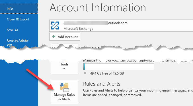 27-Xem-Tùy chọn nâng cao - Help Desk Geek Tự động di chuyển email vào các thư mục trong Outlook bằng hình ảnh Quy tắc 2