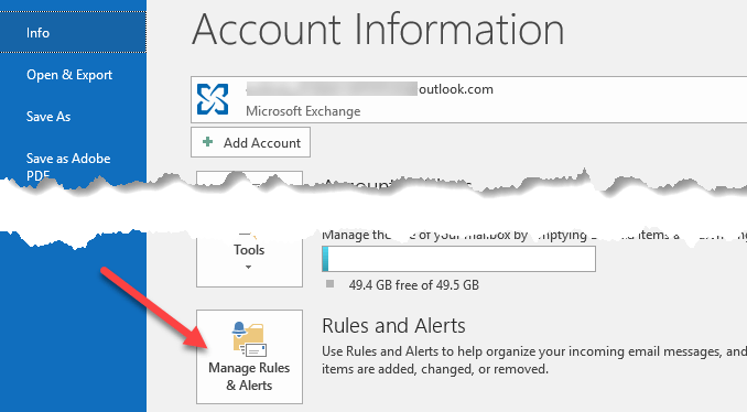 27-Xem-Tùy chọn nâng cao - Help Desk Geek Tự động di chuyển email vào các thư mục trong Outlook bằng hình ảnh Quy tắc 2