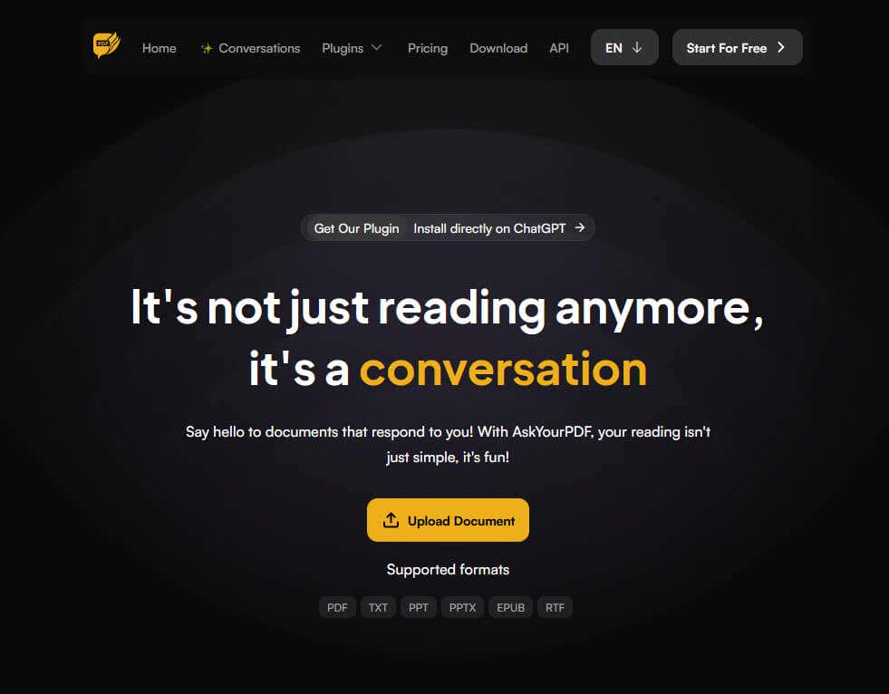 Cách tải tài liệu Word hoặc PDF lên ChatGPT 13 Tải tệp của bạn lên AskYourPDF.com để nhận ID tài liệu