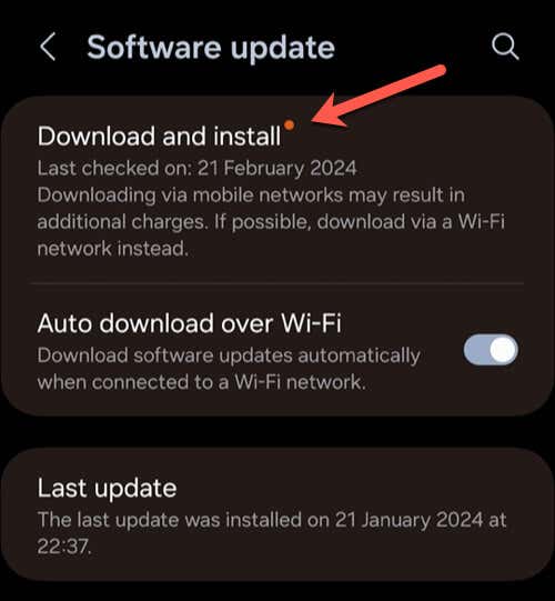 Cách khắc phục lỗi "Giao diện người dùng hệ thống không phản hồi" trên Android 6 Kiểm tra bản cập nhật hệ thống Android hình ảnh 2