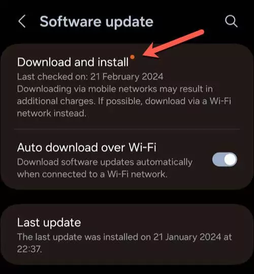 Cách khắc phục lỗi "Giao diện người dùng hệ thống không phản hồi" trên Android 6 Kiểm tra bản cập nhật hệ thống Android hình ảnh 2