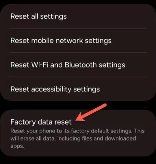 Cách khắc phục lỗi "Giao diện người dùng hệ thống không phản hồi" trên Android 16 Đặt lại hình ảnh dữ liệu và bộ nhớ cache ứng dụng 9