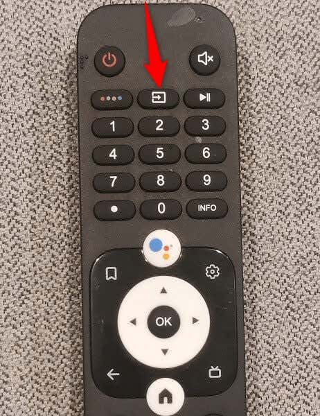 Màn hình chính của Amazon Fire Stick không tải? 9 cách khắc phục 4 Chọn Nguồn đầu vào chính xác trên hình ảnh TV
