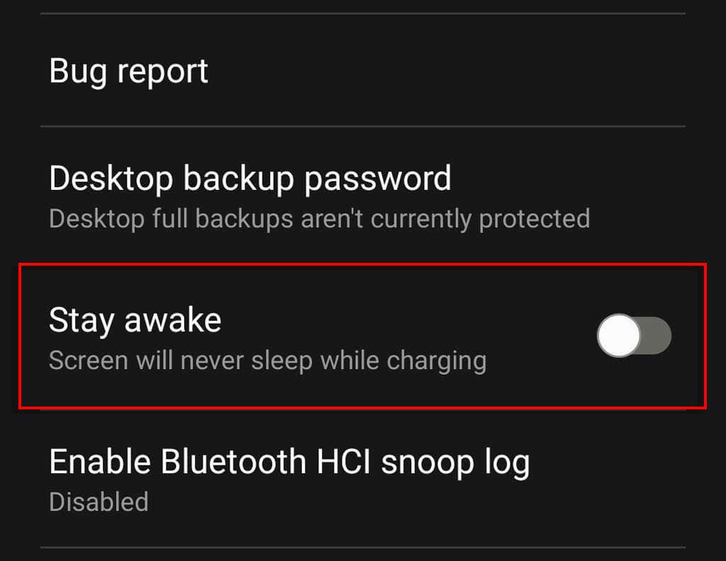 Cách dừng màn hình điện thoại Android của bạn quay Off 11 Sử dụng hình ảnh Tùy chọn nhà phát triển Android 5