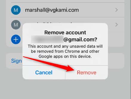 Cách xóa tài khoản Google khỏi Chrome 11 Cách xóa tài khoản Google khỏi Chrome (iOS và Android) hình 6