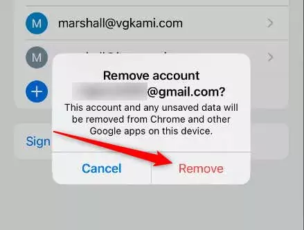 Cách xóa tài khoản Google khỏi Chrome 11 Cách xóa tài khoản Google khỏi Chrome (iOS và Android) hình 6