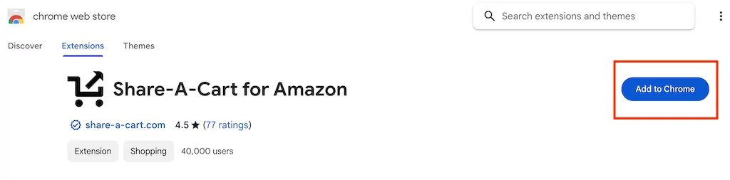 Cách chia sẻ giỏ hàng Amazon của bạn 6 Ảnh chụp màn hình của tiện ích mở rộng Share-A-Cart dành cho Amazon Google Chrome