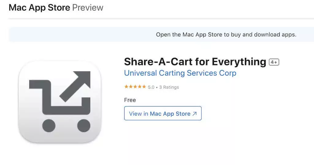 Cách chia sẻ giỏ hàng Amazon của bạn 11 Ảnh chụp màn hình của Share-A-Cart Extension ứng dụng từ Mac App Store