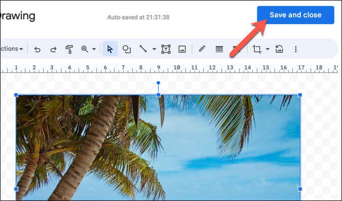 Cách lật hình ảnh trong Google Docs 7 Sử dụng Công cụ Vẽ Trong Google Docs hình 4