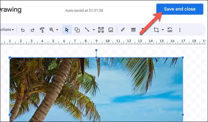 Cách lật hình ảnh trong Google Docs 7 Sử dụng Công cụ Vẽ Trong Google Docs hình 4