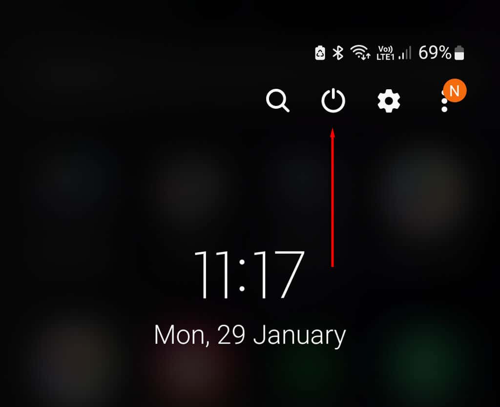Camera lùi của Android không hoạt động? 10 cách khắc phục 2 Khởi động lại hình ảnh thiết bị của bạn