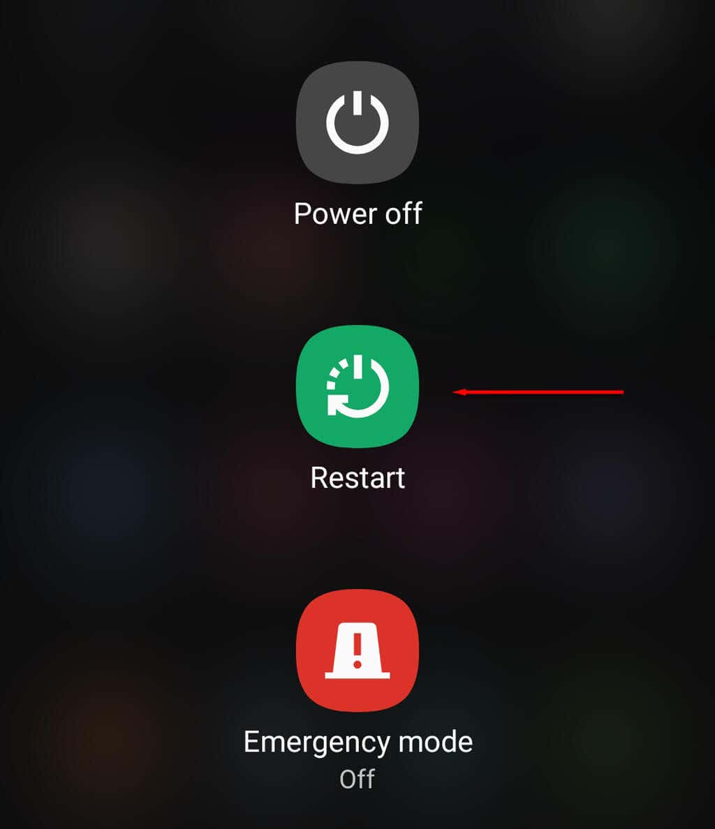 Camera lùi của Android không hoạt động? 10 cách khắc phục 4 Khởi động lại thiết bị của bạn hình ảnh 2