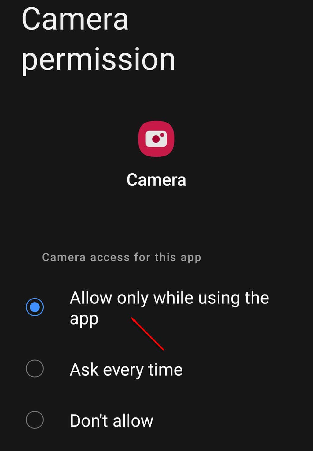 Camera lùi của Android không hoạt động? 10 cách khắc phục 18 Kiểm tra quyền của ứng dụng hình ảnh 5