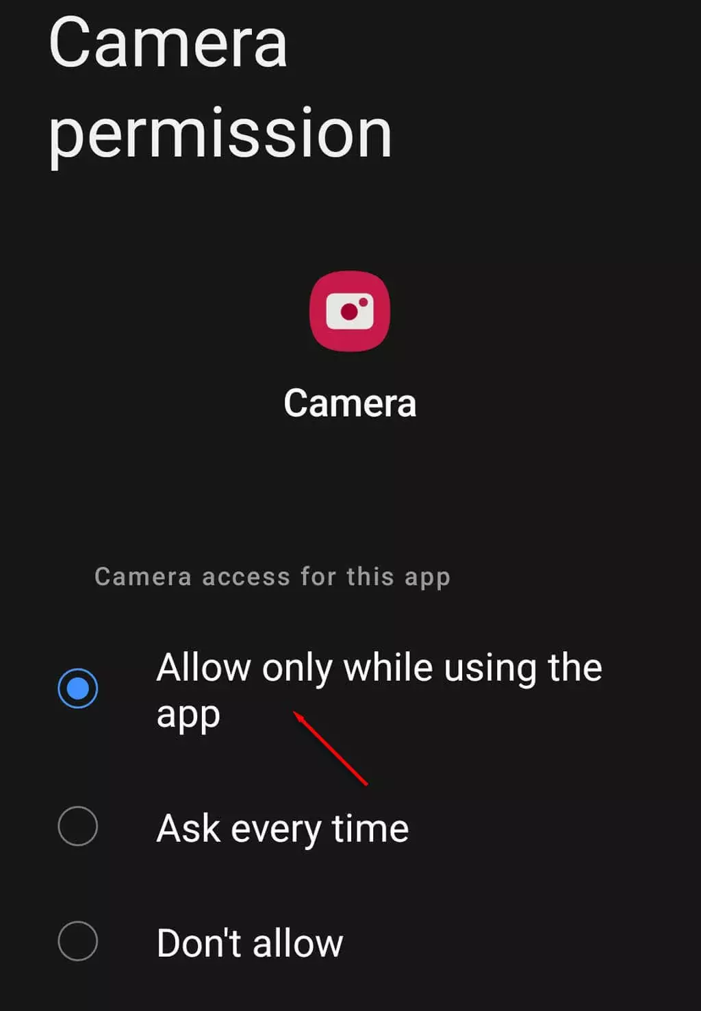 Camera lùi của Android không hoạt động? 10 cách khắc phục 18 Kiểm tra quyền của ứng dụng hình ảnh 5
