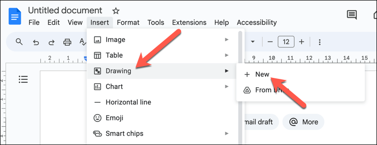 Cách lật hình ảnh trong Google Docs 2 Sử dụng Công cụ Vẽ Trong hình ảnh Google Docs
